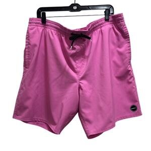 O'NEILL Men's Board Shorts XXL Pink 19" Boarding Beach Surfing Swimwear Vacation